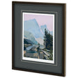 Distant Blue by PanPan a Framed Art Print Matted under Glass by Mercana at Eve Furniture