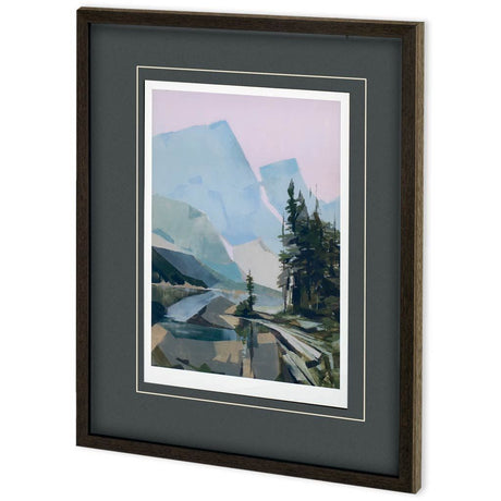 Distant Blue by PanPan a Framed Art Print Matted under Glass by Mercana at Eve Furniture