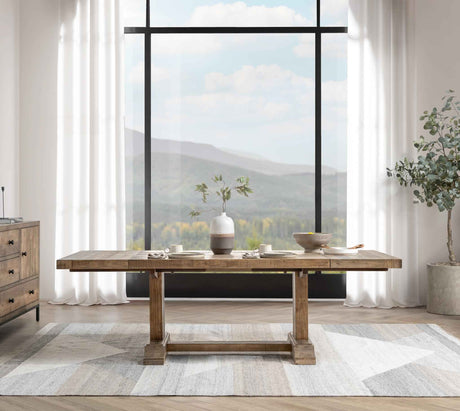 Dita Warm Natural Extendable Dining Table by Classic Home at Eve Furniture