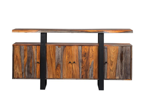 Ditman 4-door Sheesham Solid Wood Sideboard Buffet Grey by Coaster at Eve Furniture