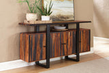 Ditman 4-door Sheesham Solid Wood Sideboard Buffet Grey by Coaster at Eve Furniture