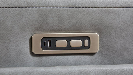 Divani Grey 7-Piece Power Reclining Sectional by New Era Furniture US at Eve Furniture