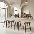 Divat Beige & Walnut Counter Stool (Set of 2) by Zuomod at Eve Furniture