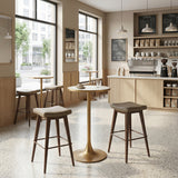 Divat Taupe & Walnut Barstool (Set of 2) by Zuomod at Eve Furniture