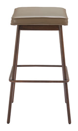 Divat Taupe & Walnut Barstool (Set of 2) by Zuomod at Eve Furniture