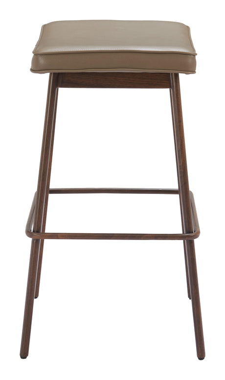 Divat Taupe & Walnut Barstool (Set of 2) by Zuomod at Eve Furniture