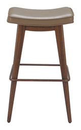Divat Taupe & Walnut Barstool (Set of 2) by Zuomod at Eve Furniture