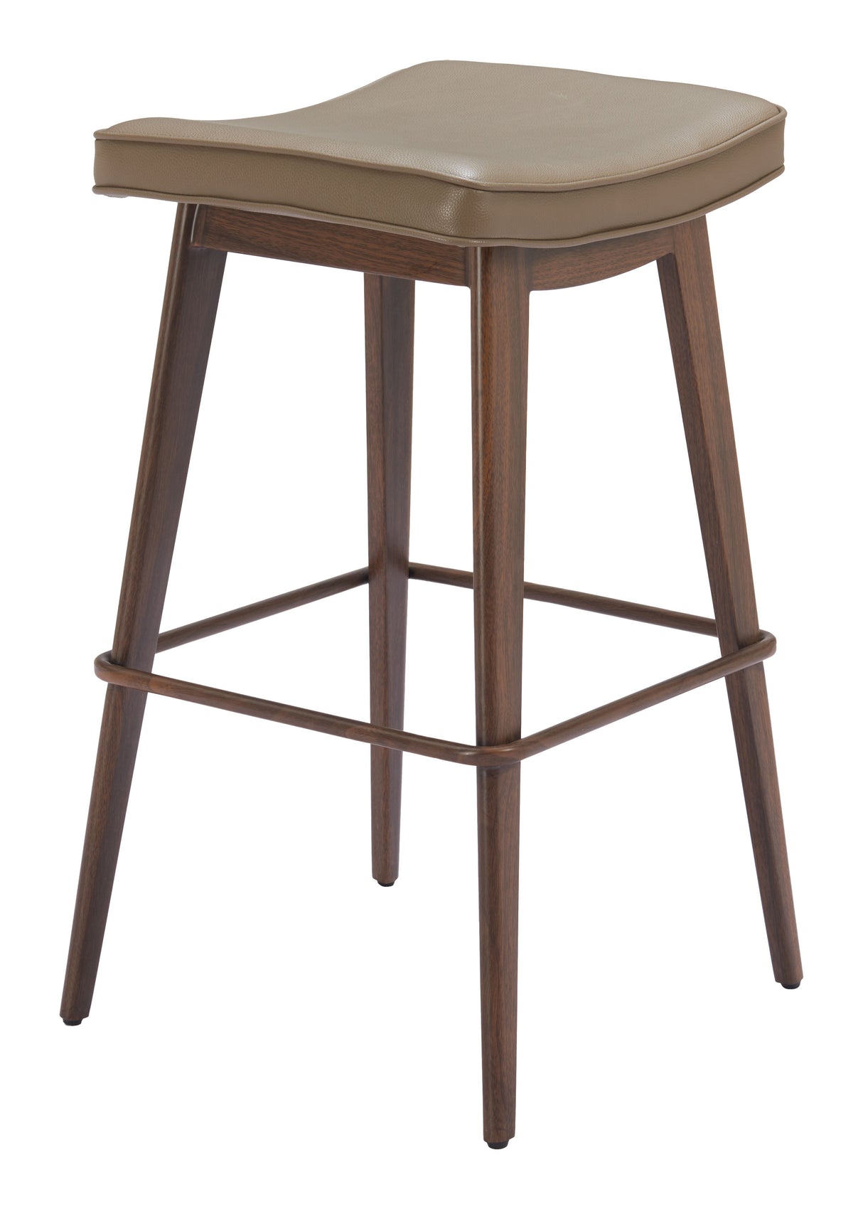Divat Taupe & Walnut Barstool (Set of 2) by Zuomod at Eve Furniture