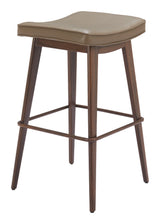 Divat Taupe & Walnut Barstool (Set of 2) by Zuomod at Eve Furniture