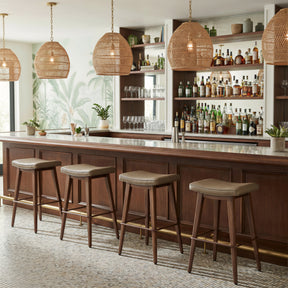 Divat Taupe & Walnut Barstool (Set of 2) by Zuomod at Eve Furniture