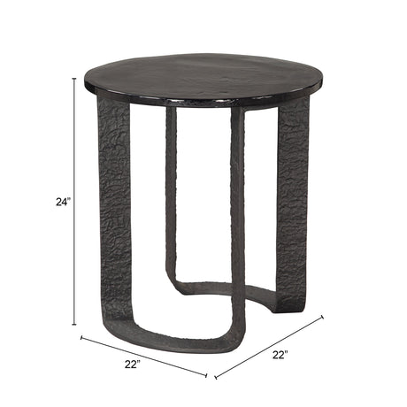 Divin Black Side Table by Zuomod at Eve Furniture
