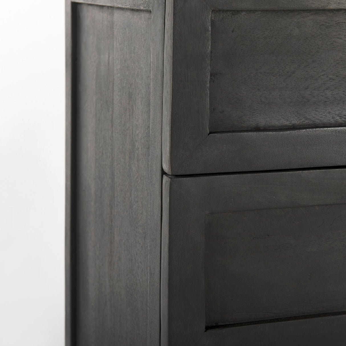Divina Black-Brown Wood w/ White Marble Top and Black Metal Base Accent Cabinet by Mercana at Eve Furniture