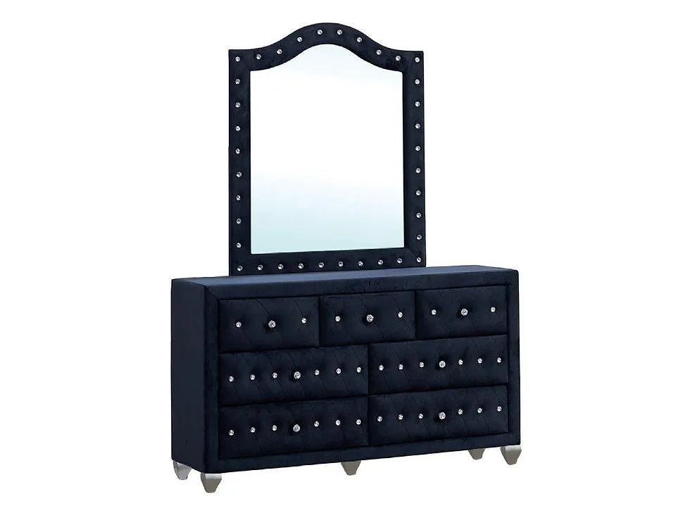 Divina Black Platform Bedroom Set by New Era Innovations at Eve Furniture