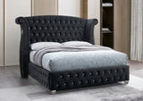 Divina Black Platform King bed by New Era Innovations at Eve Furniture
