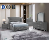 Divina Grey Platform Bedroom Set by New Era Innovations at Eve Furniture