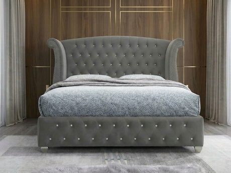 Divina Grey Platform Queen bed by New Era Innovations at Eve Furniture