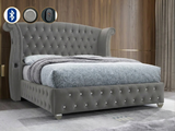 Divina Grey Platform King bed by New Era Innovations at Eve Furniture