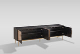 Divolia Black and Grey TV Console by New Era Innovations at Eve Furniture