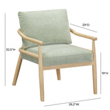 Dixie Chenille Velvet Accent Chair by TOV Furniture at Eve Furniture