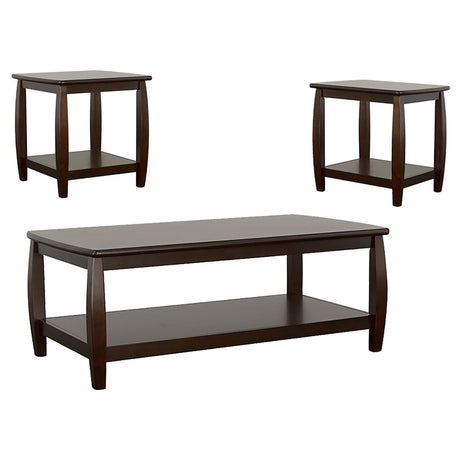 Dixon 3-piece Coffee Table Set Espresso