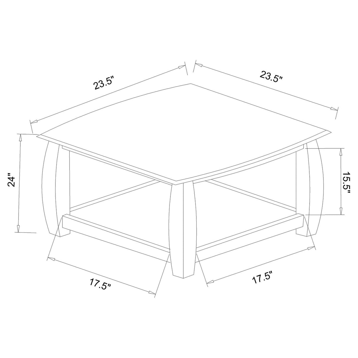 Dixon 3-piece Coffee Table Set Espresso