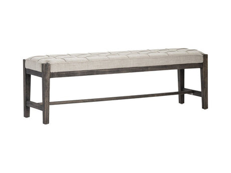 Dixon Beige/Brown Bench by Crestview at Eve Furniture