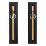 Dixon Black/Gold Wall Sconce (Set of 2) by Crestview at Eve Furniture