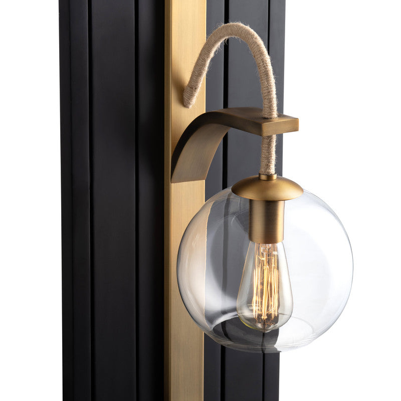 Dixon Black/Gold Wall Sconce (Set of 2) by Crestview at Eve Furniture