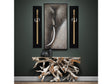 Dixon Black/Gold Wall Sconce (Set of 2) by Crestview at Eve Furniture