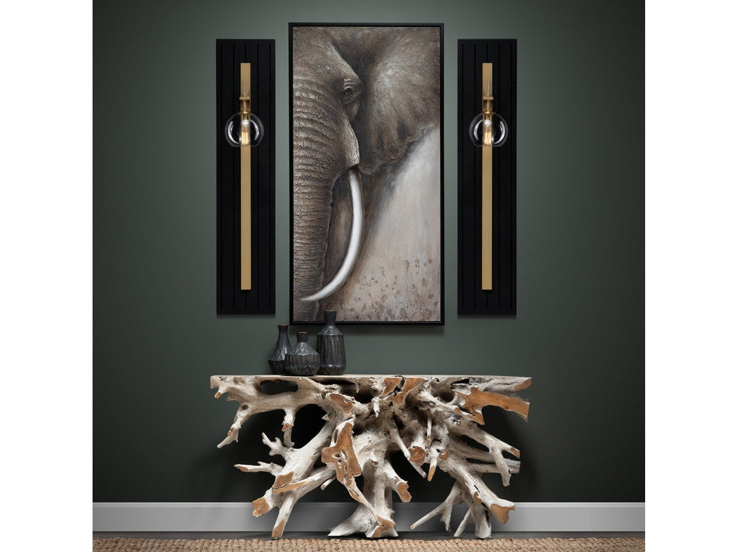 Dixon Black/Gold Wall Sconce (Set of 2) by Crestview at Eve Furniture