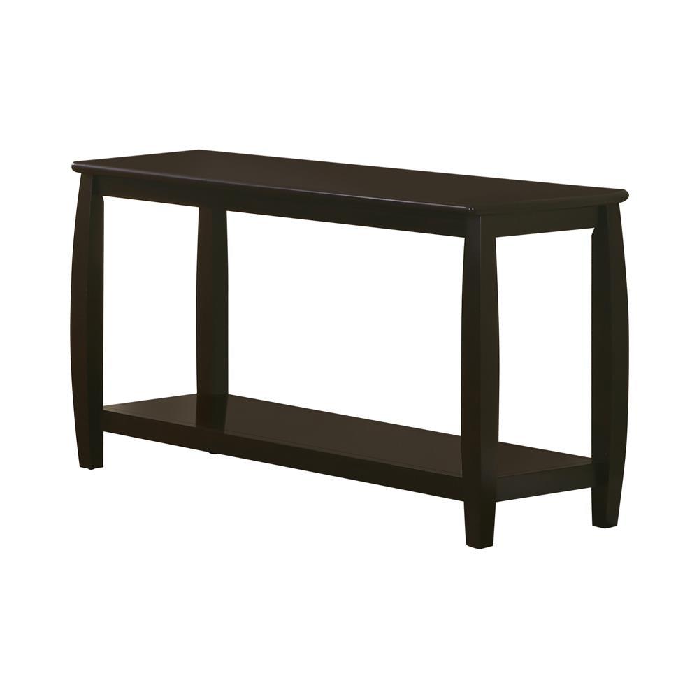 Dixon Espresso Rectangular Sofa Table with Lower Shelf by Coaster at Eve Furniture