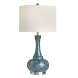 Dixon Teal Table Lamp (Set of 2) by Crestview at Eve Furniture