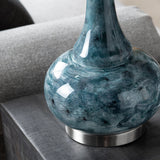 Dixon Teal Table Lamp (Set of 2) by Crestview at Eve Furniture