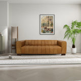 Dixon Waxy Tan Leather Sofa by Ashcroft Imports at Eve Furniture