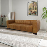 Dixon Waxy Tan Leather Sofa by Ashcroft Imports at Eve Furniture