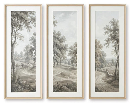 Dixonburg Taupe/Gray Wall Art, Set of 3 by Ashley at Eve Furniture