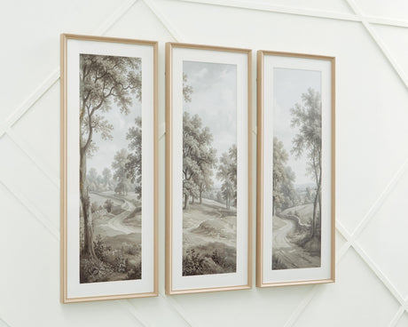 Dixonburg Taupe/Gray Wall Art, Set of 3 by Ashley at Eve Furniture