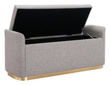 Dobo Gray Storage Bench by Zuomod at Eve Furniture