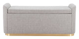Dobo Gray Storage Bench by Zuomod at Eve Furniture