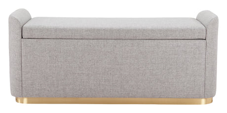 Dobo Gray Storage Bench by Zuomod at Eve Furniture
