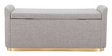 Dobo Gray Storage Bench by Zuomod at Eve Furniture