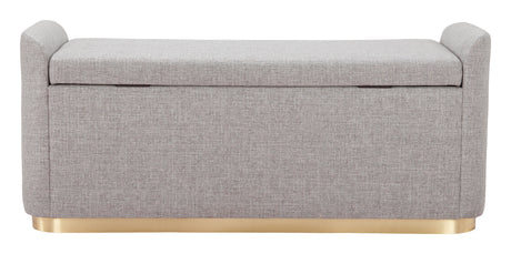 Dobo Gray Storage Bench by Zuomod at Eve Furniture