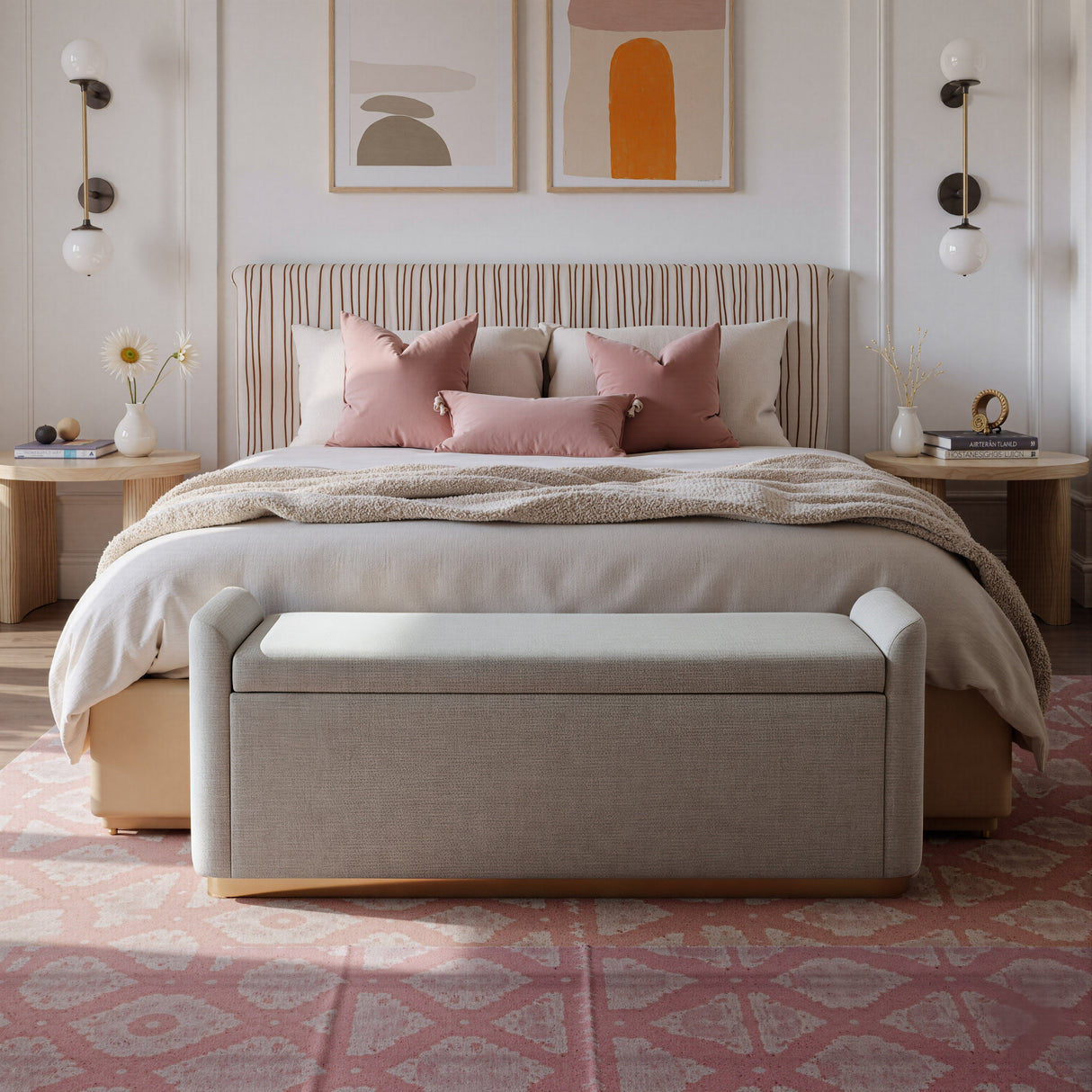 Dobo Gray Storage Bench by Zuomod at Eve Furniture