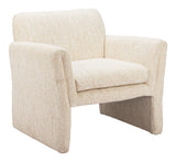 Dobra Oatmeal Beige Accent Chair by Zuomod at Eve Furniture