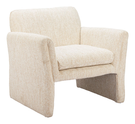 Dobra Oatmeal Beige Accent Chair by Zuomod at Eve Furniture