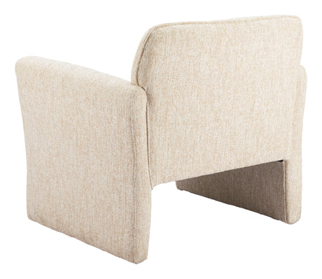 Dobra Oatmeal Beige Accent Chair by Zuomod at Eve Furniture