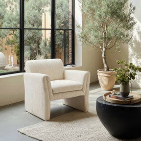 Dobra Oatmeal Beige Accent Chair by Zuomod at Eve Furniture