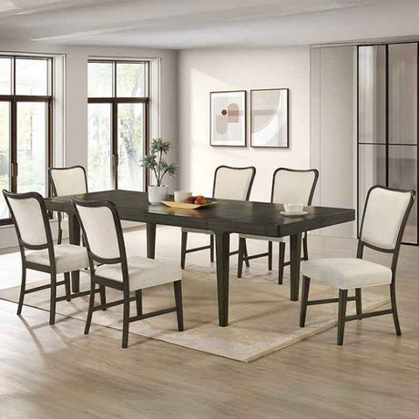 Doconde Espresso 7-Piece Dining Room Set by Furniture of America at Eve Furniture