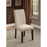 Dodson Black/Beige Side Chair Set of 2