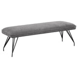 Dodson Fabric Upholstered Dining Bench Grey by Coaster at Eve Furniture